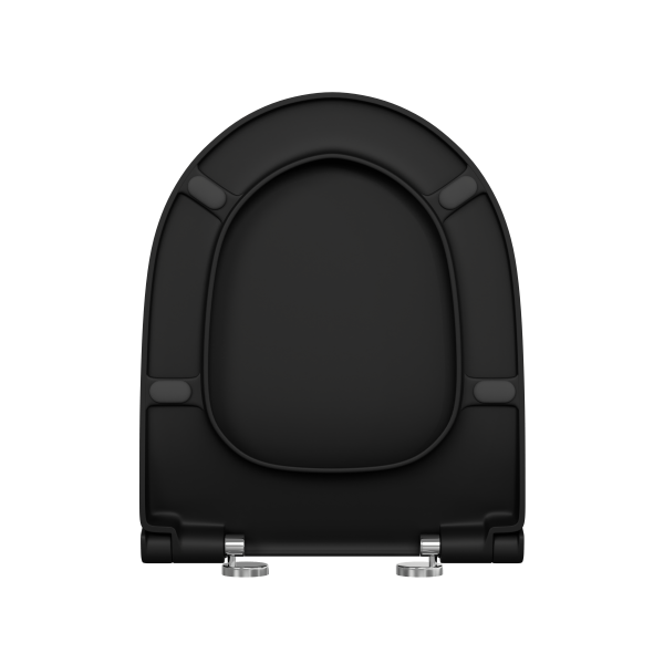 Сиденье для унитаза VitrA Sento  120-483-009 круглое матовое черное дюропласт с микролифтом
