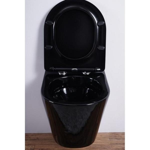 Унитаз Esbano CLAVEL (Black) подвесной безободковый микролифт