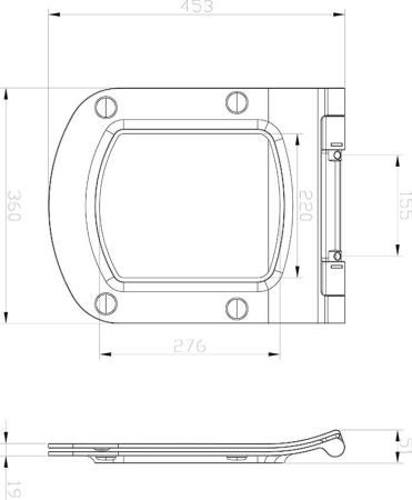 Сиденье для унитаза Ravak Classic Slim X01673