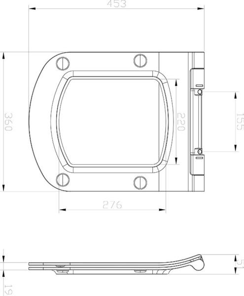 Сиденье для унитаза Ravak Classic Slim X01673