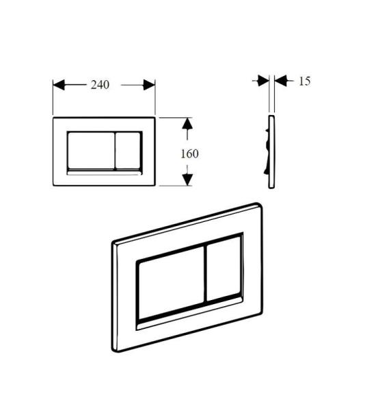 Кнопка для инсталляции Boheme Brillante 656 хром