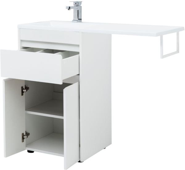 Тумба под раковину Aquanet Токио 48 белый (напольная, 1 ящик, 2 дверцы)