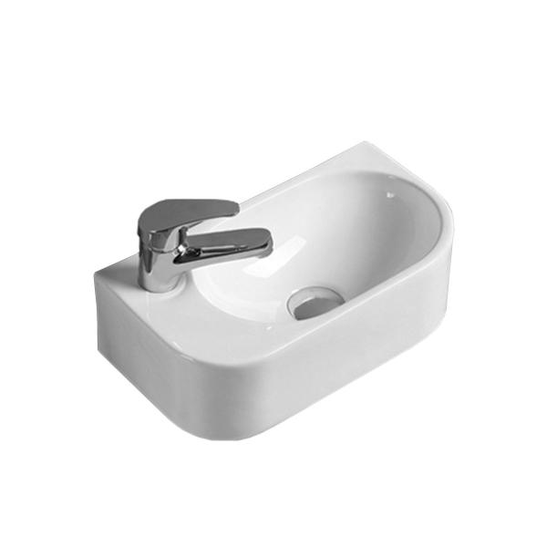 Раковина Vincea VBS-506L, 400*215*120, подвесная, цвет белый, левая фарфор