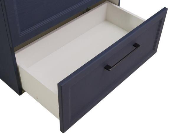 Тумба ASB-Mebel Белмонти 75 Ясень браш софт синий подвесная под умывальник Оскар 75