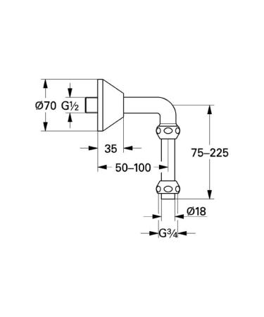 Grohe 12407000 Отвод