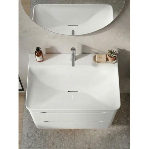 Подвесная тумба с раковиной Uperwood Ocean KOcean80w 80 см белая