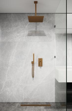 Держатель верхнего душа потолочный Boheme QUBIC Bronze 629-QUBIC-BR