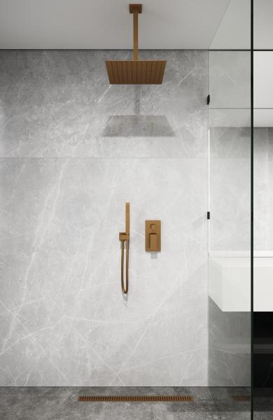 Держатель верхнего душа потолочный Boheme QUBIC Bronze 629-QUBIC-BR