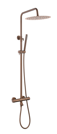 Стойка для душа Boheme c термостатом UNO Brushed Bronze 468-T-BRB