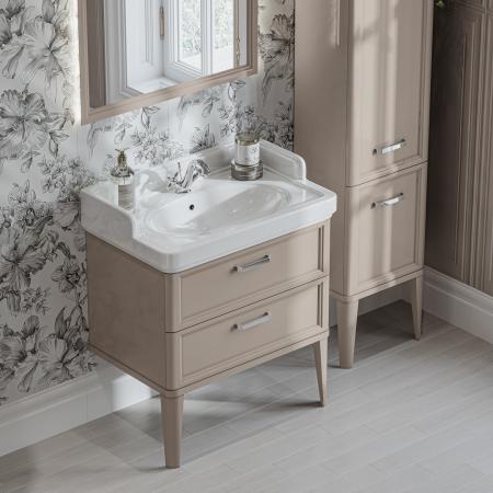 Раковина Kerama Marazzi POMPEI ПОМПЕИ PO.wb.80 подвесная/мебельная 80, белая глянцевая