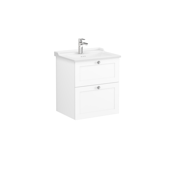 Тумба с раковиной  VitrA Root Classic  68848 60 см матовая белая МДФ