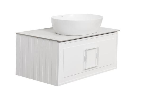 Столешница La Fenice Granite Gray Structural 80 см, Белая Керамогранит