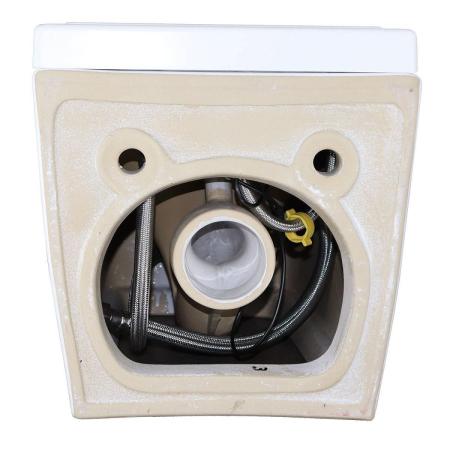 Унитаз импульсный Azario AZ-101C подвесной 360х590х380, квадратный, быстросъемное сиденье микролифт, монтажная рама в комплекте