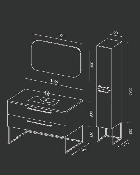 Пенал SANVIT СИТИ 30 подвесная Белый