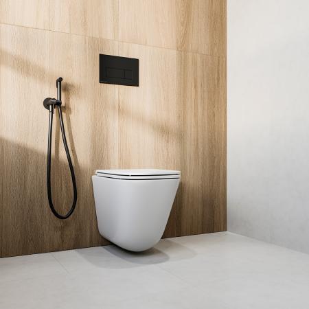 Унитаз Kerama Marazzi CUBO КУБО CU.T.wc.02 Торнадо подвесной, с системой смыва торнадо с крепежом и сиденьем, белый глянцевый