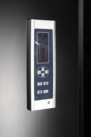 Душевая кабина Niagara NG-6708-14P 900х900х2150 высокий поддон 40см стекло прозрачное черные профиля