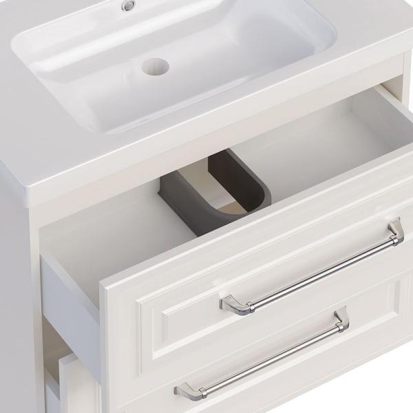 Тумба ASB-Mebel Валенца 80 Слоновая кость подвесная под раковину Гармония 80