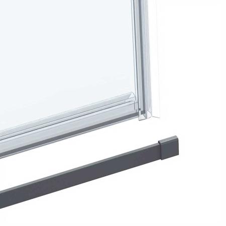 Душевая дверь Vincea Como Soft VDS-1CS110CLGM, 1100, вороненая сталь, стекло прозрачное