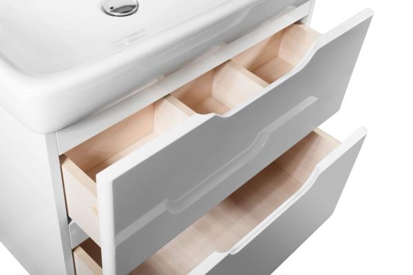 Тумба под раковину Dreja Q 55 99.0007 подвесная цвет белый