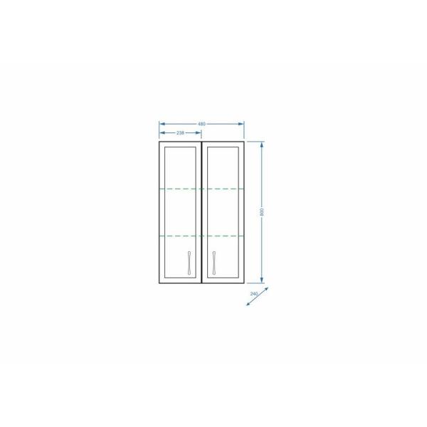 Шкаф Stella Polar Концепт 48/80 подвесной