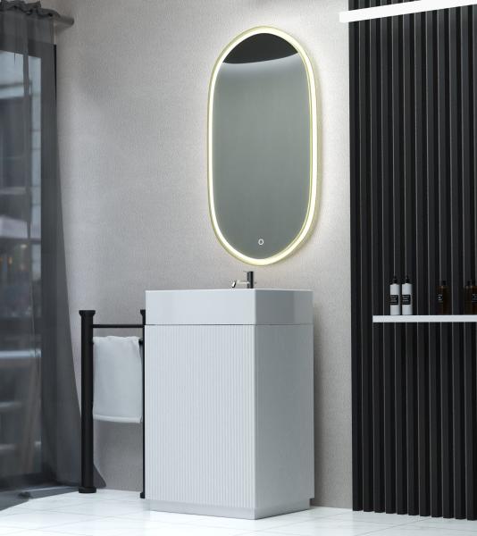 Тумба SANVIT Рольф мини 3d  59 напольная Белый без раковины