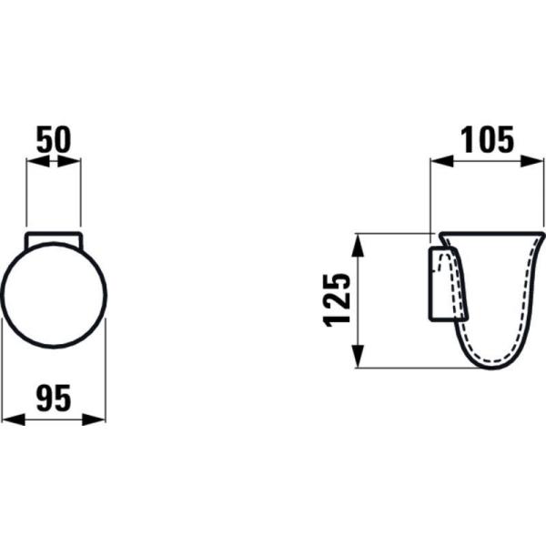 Стакан для зубных щеток Laufen The New Classic 8.7385.4.000.000.1