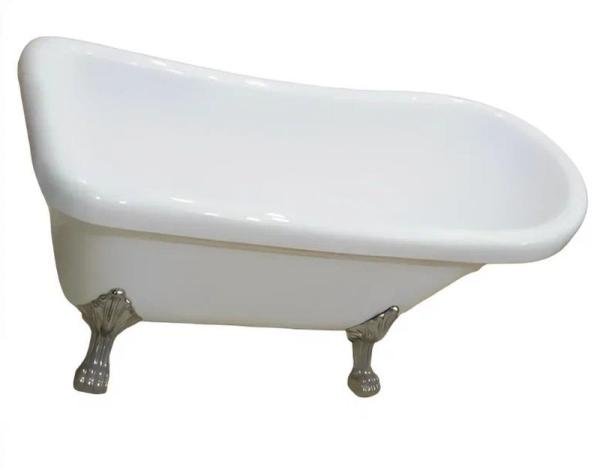 Ванна Cerutti Spa VITO 150 акрловая отдельностоящая (1550x740x750) на львиных алюминиевых лапах (хром)