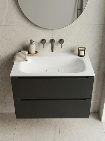 Раковина Uperwood Sunrise Rsunrise80wg0 80 см белая глянцевая без отверстия под смеситель