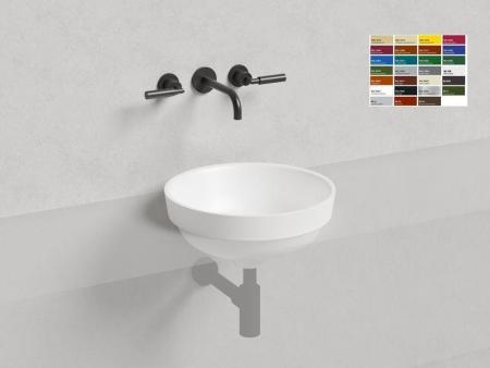 Раковина Salini MAREA 03 S-Stone покраска RAL матовая 42x42 1802203MF полувстраиваемая