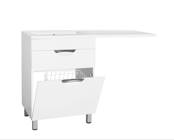 Тумба под раковину Style Line Elfante Жасмин 60 (1 ящ.) с корзиной Люкс PLUS