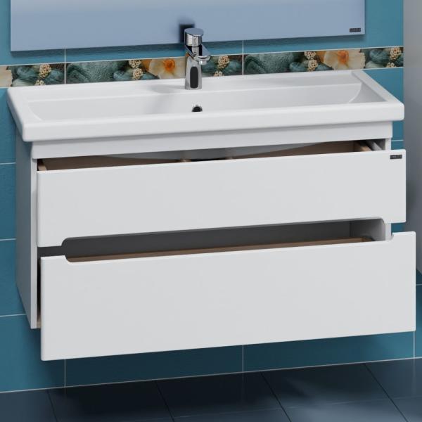 Тумба под раковину СаНта Лондон-100  2 ящ, подвес. (ум. Фостер 100)