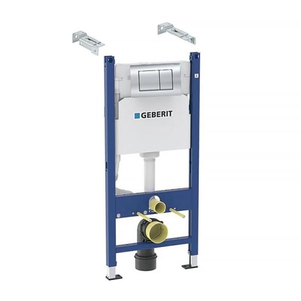 Инсталляция Geberit Delta 458.163.21.1 Duofix для подвесного унитаза клавиша Delta30