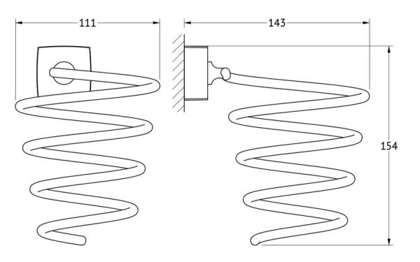 Держатель фена FBS Esperado ESP 080 хром