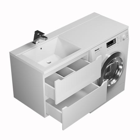 Тумба под стиральную машину Uperwood Tanos 60 см, подвесная, белый