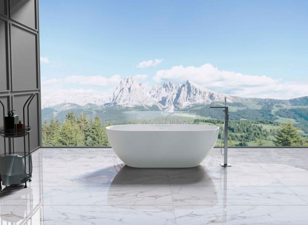 Ванна Vincea VBT-4S04MW 1700х800х560 Solid Surface белый матовый