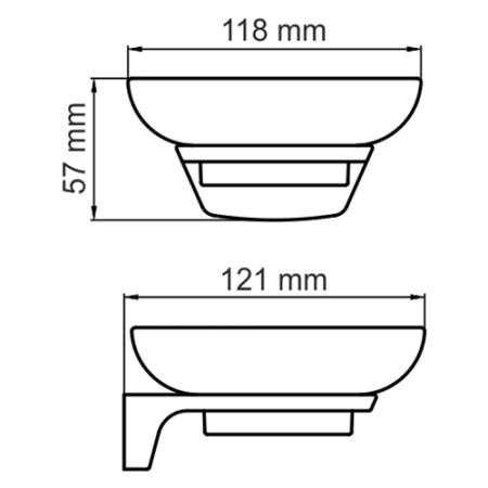 Мыльница Wasserkraft Elbe K-7229 стеклянная