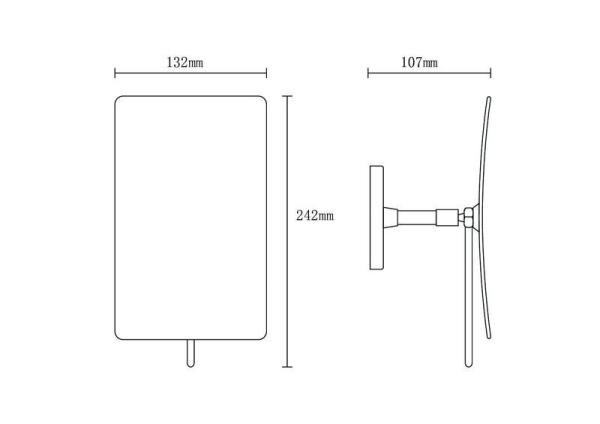Зеркало настольное Boheme Modern 507-CR хром