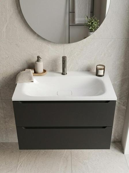 Раковина Uperwood Sunrise Rsunrise80wg 80 см белая глянцевая