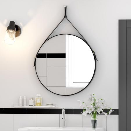 Зеркало Континент Ритц D 650 на ремне из натуральной кожи коричневого цвета