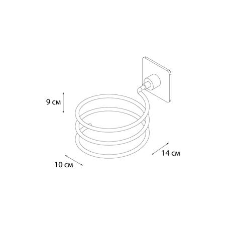 Держатель фена FIXSEN SQUARE FX-93119, хром