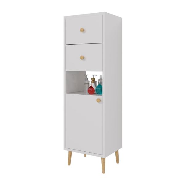 Шкаф напольный DREJA LUNO 99.2005 35 см, белый