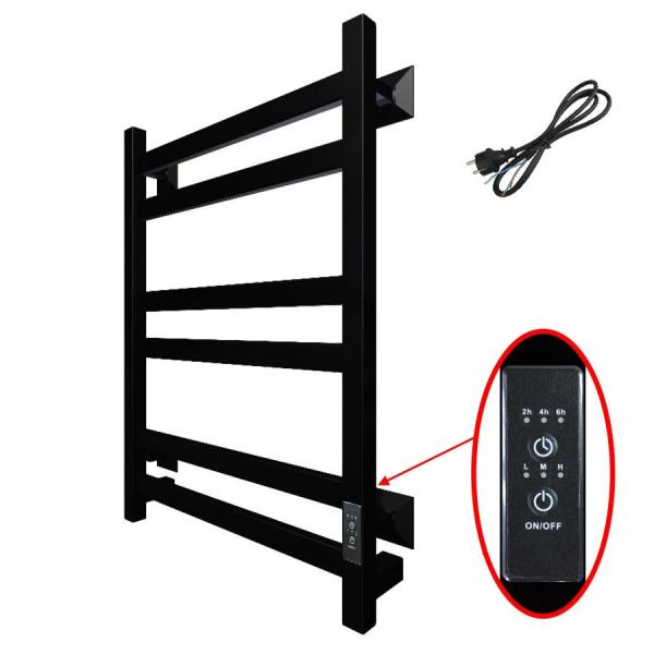 Полотенцесушитель Тругор Пэк сп 21 кв 60х50 черный ВГП электрический