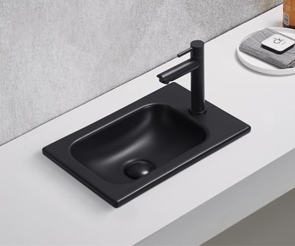 Раковина Gid Bm3340 встраиваемый 40,5 Черный матовый