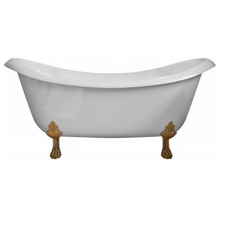 Ванна AquaStone Лиона ножки бронза 190х86 иск. камень