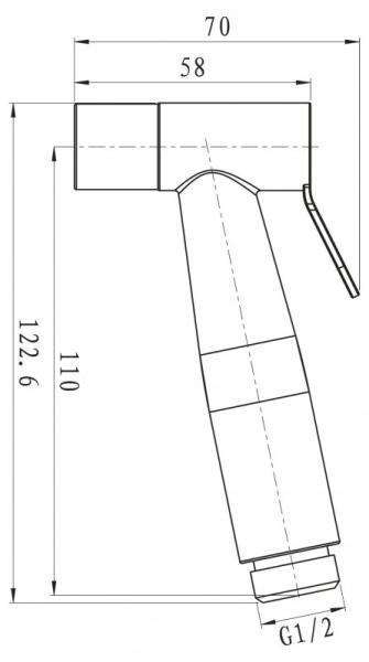 Гигиенический душ BELBAGNO NOVA BB-BFS1-IN сатин