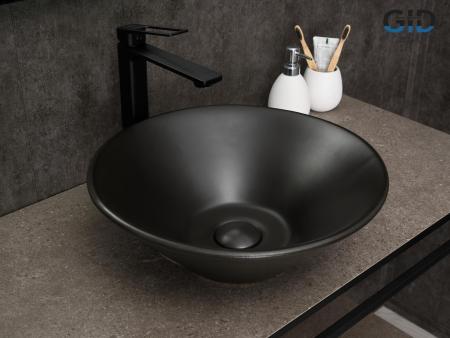 Раковина Gid N9102bg на столешницу 42 Черный графит