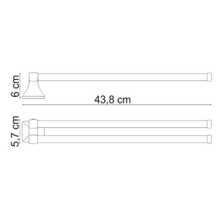 Полотенцедержатель WasserKraft Wern K-2531 хром