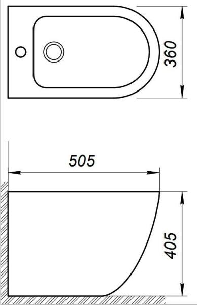 Биде напольное Belbagno SFERA-R BB2141B