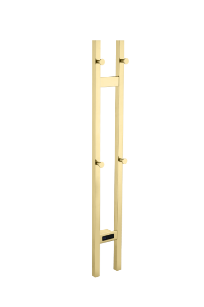 Полотенцесушитель электрический Boheme 2-трубы квадратный GOLD 728-G