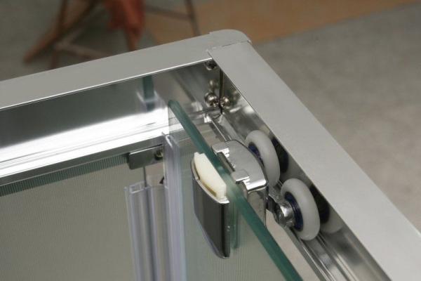 Душевой уголок BelBagno UNIQUE 85-100x85-100 прозрачное стекло 5 мм профиль хром UNIQUE-A-2-85/100-C-Cr